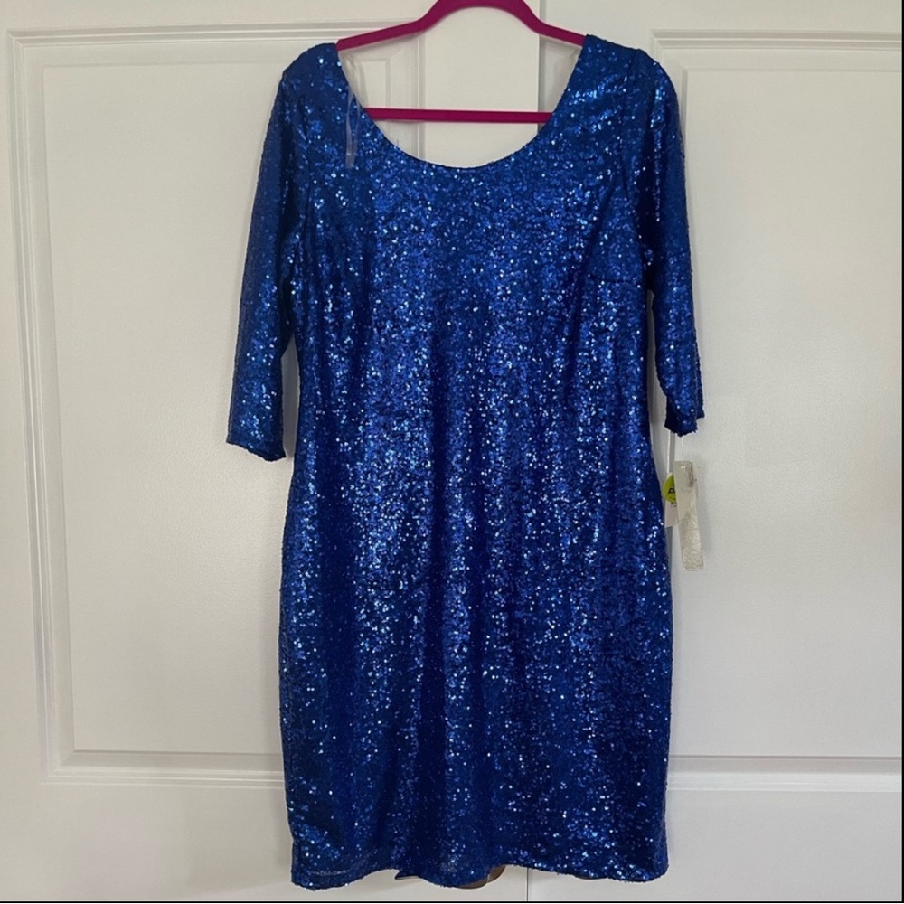 Royal Blue Sequin Dress